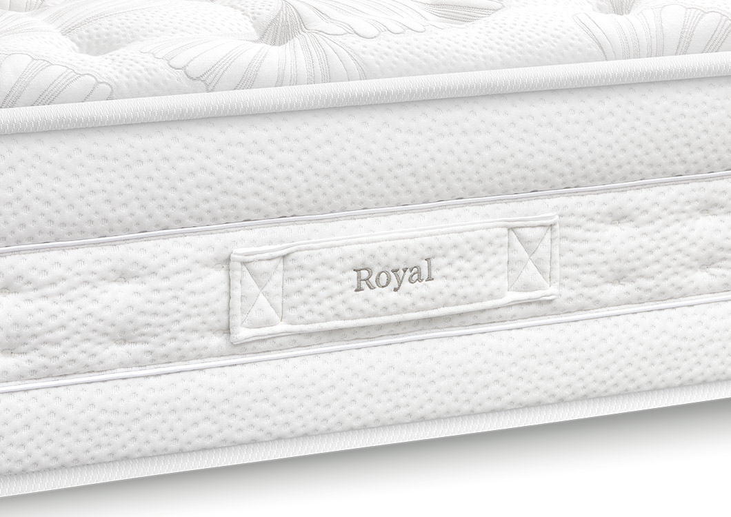 Pack Descanso Ceramic Royal Sleep, Colchón Viscoelástico + Canapé Abatible  Gran Capacidad, Blanco Madera, Montaje y Retirada Usado Incluido 135x190